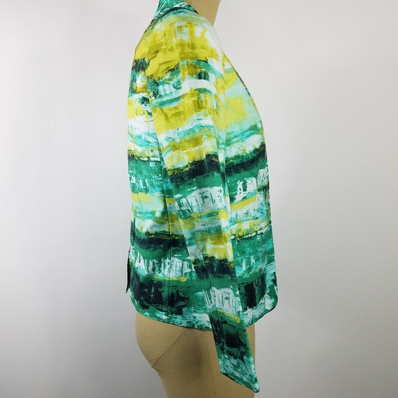 LAFAYETTE 148 Lilith Printed Graphic Aquarium Jacket Blazer - Picture 4 of 6